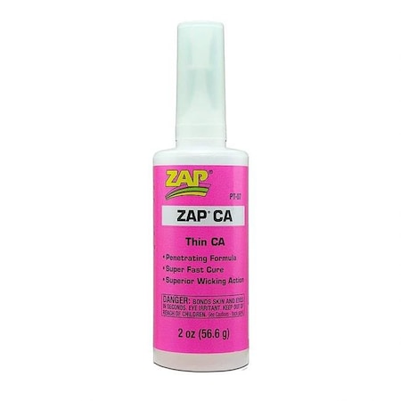 Zap Glue ZAP Glue PAAPT-07 2 oz Cyanoacrylate Glue Bottle PAAPT-07